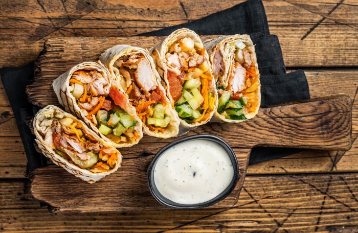 Chicken wrap roll